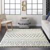 image:imageNourison Home Moroccan Shag Moroccan Cream 710 x 106 Area Rug Easy Cleaning Non Shedding Bed Room Living Room Dining Room Kitchen 8x11White