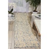 image:imageNourison Home Nepal Traditional Sand 53 x 75 Area Rug Easy Cleaning Non Shedding Bed Room Living Room Dining Room Kitchen 5x7Ivory Blue