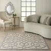 image:imageNourison Home Palamos Cream 6 x 9 Area Rug  Easy Clean Non Shedding Bed Room Living Room Dining Room Kitchen 6 x 9Cream Grey