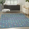 image:imageNourison Home Passion Ivory Multicolor 67 x 96 Area Rug  Easy Clean Non Shedding Bed Room Living Room Dining Room Kitchen 7 x 10Blue Multicolor