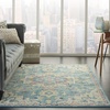 image:imageNourison Home Passion Ivory Pink 53 x 73 Area Rug  Easy Clean Non Shedding Bed Room Living Room Dining Room Kitchen 5 x 7IvoryLight Blue