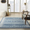 image:imageNourison Home Passion Navy Blue 53 x 73 Area Rug  Easy Clean Non Shedding Bed Room Living Room Dining Room Kitchen 5 x 739 x 59 Rectangular