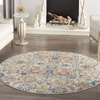 image:imageNourison Home Passion Sunburst 53 x 73 Area Rug  Easy Clean Non Shedding Bed Room Living Room Dining Room Kitchen 5 x 7IvoryMulti