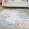 image:imageNourison Home Pompeii Coastal Nautical amp Beach IvoryMulti 53 x 73 Area Rug Easy Clean Non Shedding Bed Room Living Room Dining Room Kitchen 5x753 x 73 Rectangular