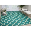 image:imageNourison Home Portico IndoorOutdoor Navy 8 x 106 Area Rug Easy Cleaning Non Shedding Bed Room Living Room Dining Room Backyard Deck Patio 8x11Aqua