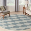 image:imageNourison Home Positano Aqua 8 x Round Area Rug  Easy Clean Non Shedding Bed Room Living Room Dining Room Kitchen 8 x Round