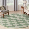 image:imageNourison Home Positano Blue Green 6 x Round Area Rug  Easy Clean Non Shedding Bed Room Living Room Dining Room Kitchen 6 x Round