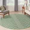 image:imageNourison Home Positano Blue Green 8 x Round Area Rug  Easy Clean Non Shedding Bed Room Living Room Dining Room Kitchen 8 x Round