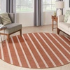 image:imageNourison Home Positano Terracotta Ivory 6 x Round Area Rug  Easy Clean Non Shedding Bed Room Living Room Dining Room Kitchen 6 x Round