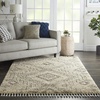 image:imageNourison Home Scandinavian Shag Denim Blue 710 x 106 Area Rug Easy Clean Non Shedding Bed Room Living Room Dining Room Kitchen 8x11IvoryGrey