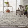 image:imageNourison Home Scandinavian Shag IvoryGrey 9 x 12 Area Rug  Easy Clean Non Shedding Bed Room Living Room Dining Room Kitchen 9 x 12