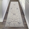 image:imageNourison Home Sleek Textures Traditional IvoryGrey 311 x 511 Area Rug Easy Clean Non Shedding Bed Room Living Room Dining Room Kitchen 4x622 x 76 Runner
