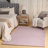 image:imageNourison Home Soft Plush Rabbit Fur Silver 5 x 7 Area Rug  Easy Cleaning Non Shedding Bed Room Living Room Dining Room Kitchen 5 x 7Lavender
