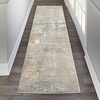 image:imageNourison Home Solace Ivory Grey Blue 8 x 10 Area Rug  Easy Clean Non Shedding Bed Room Living Room Dining Room Kitchen 8 x 10GreyBeige
