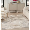 image:imageNourison Home Splash Cream Grey 9 x 12 Area Rug  Easy Clean Non Shedding Bed Room Living Room Dining Room Kitchen 9 x 12Cream Grey