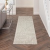image:imageNourison Home Textured Home Beige Ivory 53 x 7 Area Rug  Easy Clean Non Shedding Bed Room Living Room Dining Room Kitchen 5 x 7Grey Ivory