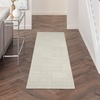 image:imageNourison Home Textured Home Beige Ivory 53 x 7 Area Rug  Easy Clean Non Shedding Bed Room Living Room Dining Room Kitchen 5 x 7Ivory