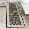 image:imageNourison Home Traditional Empire Bohemian Silver 23 x 8 Area rug Easy Clean Non Shedding Bed Room Living Room Dining Room Kitchen 2x8Black