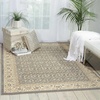 image:imageNourison Home Traditional Empire Bohemian Silver 23 x 8 Area rug Easy Clean Non Shedding Bed Room Living Room Dining Room Kitchen 2x8Silver