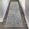 image:imageNourison Home Tranquil IvoryTurquoise 53 x 73 Area Rug  Easy Clean Non Shedding Bed Room Living Room Dining Room Kitchen 5 x 7IvoryTurquoise