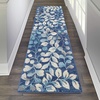 image:imageNourison Home Tranquil IvoryTurquoise 53 x 73 Area Rug  Easy Clean Non Shedding Bed Room Living Room Dining Room Kitchen 5 x 7Navy