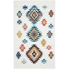 image:imageNourison Home Tribal Decor White 53 x 76 Area Rug  Easy Clean Non Shedding Bed Room Living Room Dining Room Kitchen 5 x 8White