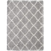 image:imageNourison Home Ultra Plush Shag Charcoal Beige 9 x 12 Area Rug  Easy Clean Non Shedding Bed Room Living Room Dining Room Kitchen 9 x 12GreyIvory