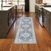 image:imageNourison Home Vintage Home Ivory Red 6 x 9 Area Rug  Easy Clean Non Shedding Bed Room Living Room Dining Room Kitchen 6 x 9Ivory Blue