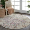 image:imageNourison Home Vintage Kashan Ivory 6 x Round Area Rug  Easy Clean Non Shedding Bed Room Living Room Dining Room Kitchen 6 x RoundIvory