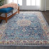 image:imageNourison Home Vintage Kashan Traditional Blue 710 x 910 Area Rug Easy Cleaning Non Shedding Bed Room Living Room Dining Room Kitchen 8x10