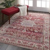 image:imageNourison Home Vintage Kashan Vintage Grey 4 x Round Area Rug Easy Cleaning Non Shedding Bed Room Living Room Dining Room Kitchen 4 RoundRed