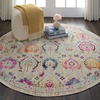 image:imageNourison Home Vintage Kashan Vintage IvoryMulticolor 4 x Round Area Rug Easy Clean Non Shedding Bed Room Living Room Dining Room Kitchen 4 RoundIvoryMulti