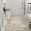 image:imageNourison Home Washable Charm Beige Ivory 2 x 3 Area Rug  Easy Clean Non Shedding Bed Room Living Room Dining Room Kitchen 2 x 3Silver Ivory