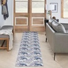 image:imageNourison Home Washables Floral Grey Blue 52 x 7 Area Rug Easy Clean Non Shedding Bed Room Living Room Dining Room Kitchen 5x7Grey Blue
