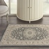 image:imageNourison Living Treasures Persian GreyIvory 510 x ROUND Area Rug Easy Cleaning Non Shedding Bed Room Living Room Dining Room Kitchen 6 RoundGreyIvory