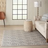 image:imageNourison Palamos IndoorOutdoor Lt Grey 4 x 6 Area Rug  4 x 6