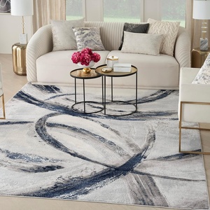 image:imageInspire Me Home Dcor Brushstrokes Abstract GreyNavy 9 x 12 AreaRug EasyCleaning Non Shedding Bed Room Living Room Dining Room Kitchen 9x12GreyNavy