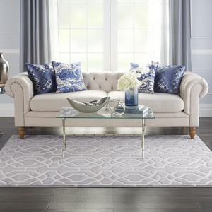 image:imageInspire Me Home Dcor Joli Grey White 53 x 73 Area Rug  Easy Clean Non Shedding Bed Room Living Room Dining Room Kitchen 5 x 7GreyWhite
