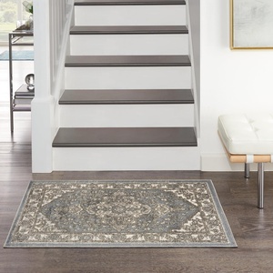 image:imageNourison Concerto IvoryGrey 3 x 5 Area Rug Transitional Bed Room Living Room Dining Room Kitchen Easy Cleaning Non Shedding 3x5Blue
