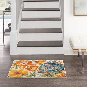 image:imageNourison Home Allur Ivory Multicolor 4 x 6 Area Rug  Easy Clean Non Shedding Bed Room Living Room Dining Room Kitchen 4 x 6Ivory Multicolor
