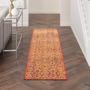 image:imageNourison Home Allur Red Multicolor 23 x 76 Area Rug  Easy Clean Non Shedding Bed Room Living Room Dining Room Kitchen 8 RunnerRed Multicolor