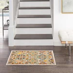 image:imageNourison Home Allur Sage Ivory 53 x 73 Area Rug  Easy Clean Non Shedding Bed Room Living Room Dining Room Kitchen 5 x 7Ivory Multicolor