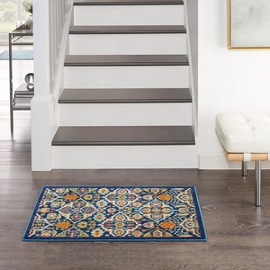 image:imageNourison Home Allur Sage Ivory 53 x 73 Area Rug  Easy Clean Non Shedding Bed Room Living Room Dining Room Kitchen 5 x 7Navy Multicolor