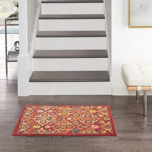 image:imageNourison Home Allur Sage Ivory 53 x 73 Area Rug  Easy Clean Non Shedding Bed Room Living Room Dining Room Kitchen 5 x 7Red Multicolor