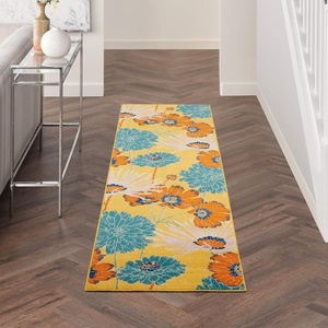 image:imageNourison Home Allur Yellow Multicolor 53 x 73 Area Rug  Easy Clean Non Shedding Bed Room Living Room Dining Room Kitchen 5 x 7Yellow Multicolor