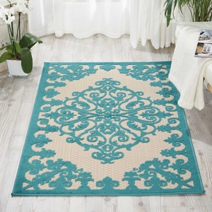 image:imageNourison Home Aloha Aqua 96 x 13 Area Rug  Easy Clean Non Shedding Bed Room Living Room Dining Room Kitchen 10 x 13Aqua