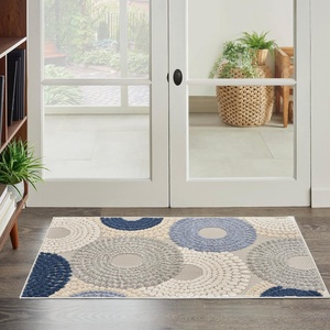 image:imageNourison Home Aloha Blue Grey 36 x 56 Area Rug  Easy Clean Non Shedding Bed Room Living Room Dining Room Kitchen 4 x 6BlueGrey