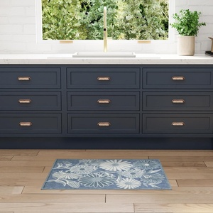 image:imageNourison Home Aloha Blue Grey 53 x 75 Area Rug  Easy Clean Non Shedding Bed Room Living Room Dining Room Kitchen 5 x 8Blue