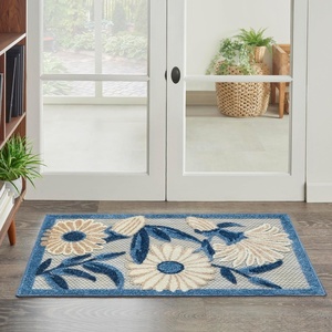 image:imageNourison Home Aloha Blue Grey 53 x 75 Area Rug  Easy Clean Non Shedding Bed Room Living Room Dining Room Kitchen 5 x 8Blue Grey