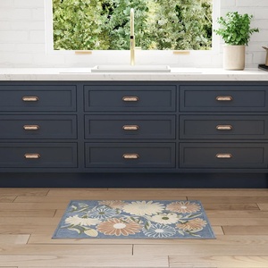image:imageNourison Home Aloha Blue Grey 53 x 75 Area Rug  Easy Clean Non Shedding Bed Room Living Room Dining Room Kitchen 5 x 8Blue Sage